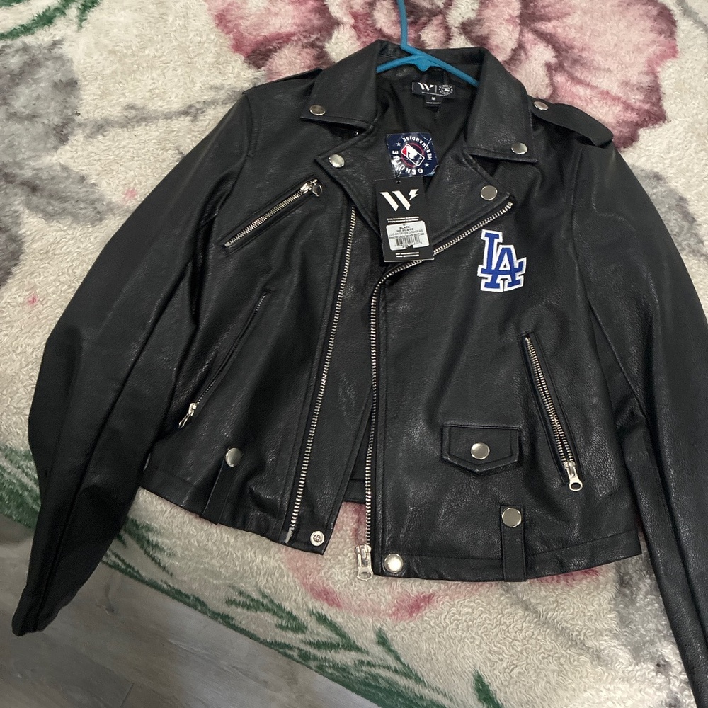 Women dodger leather jacket